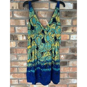 Old Navy Women’s Sleeveless Multicolored V-Neck Mini Dress XS